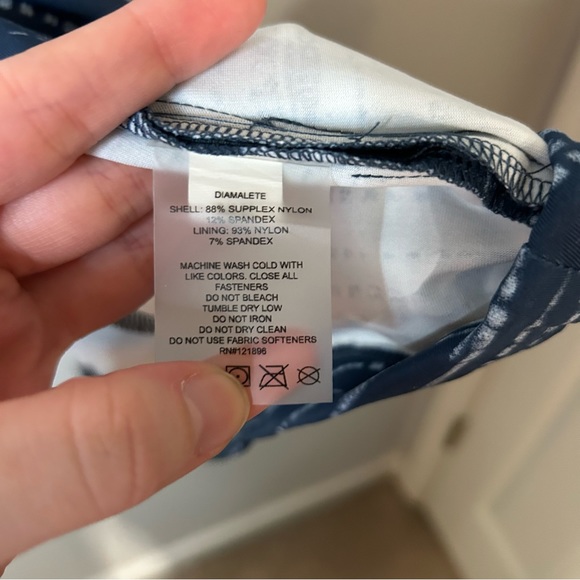 Title Nine Boss Workout Dress Pulse Blue Printed - Picture 5 of 9